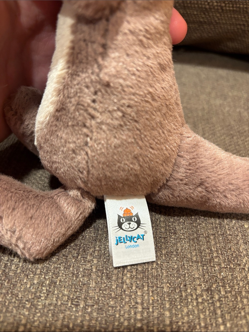 Jellycat Plush Brown and Cream Otter Stuffed Animal - Picture 6 of 6